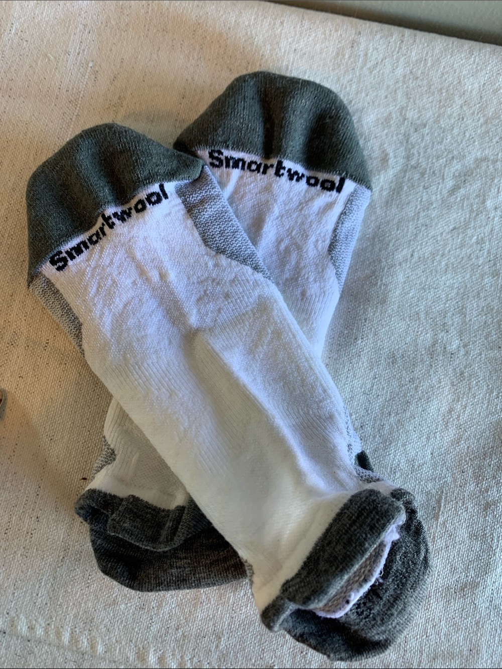 Smartwool Women's Low-Cut Socks in White & Gray
